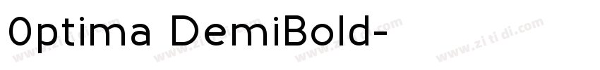 0ptima DemiBold字体转换